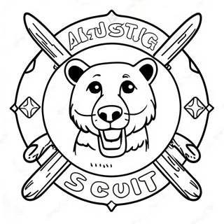 Kleurplaat Van Het Cub Scout Logo 18978-15872