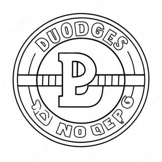 Dodgers Logo Kleurplaat 19098-15967