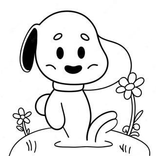 Snoopy Kleurplaat 19158-16014