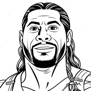 Roman Reigns Kleurplaten