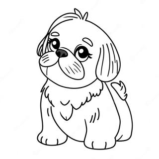 Shih Tzu Puppy Kleurplaat 19318-16143