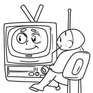 Tv Man Kleurplaat 19338-16158