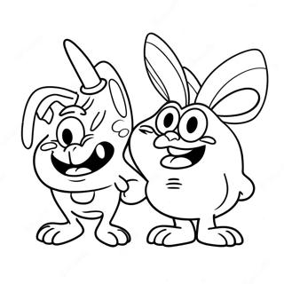 Ren En Stimpy Kleurplaat 19368-16183