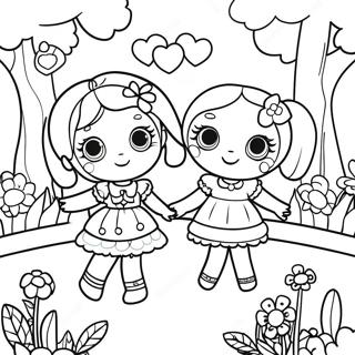 Lalaloopsy Poppen In Een Magische Tuin Kleurplaat 19419-16226