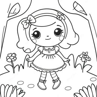 Lalaloopsy Poppen In Een Magische Tuin Kleurplaat 19419-16228