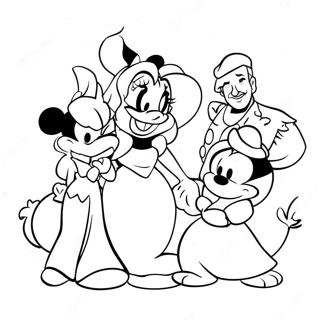 Kleurige Disney Personages Kleurplaat 19569-18308