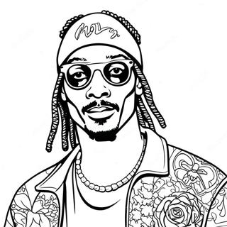 Snoop Dogg Kleurplaat 19628-18352