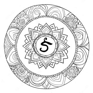 Chakra Symbool Kleurplaat 19638-18358