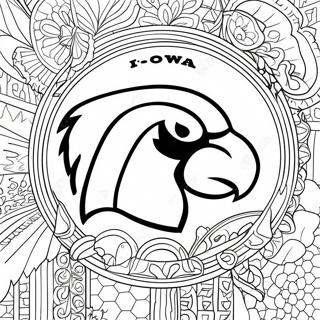 Iowa Hawkeyes Logo Kleurplaat 19708-18415