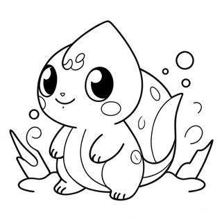 Schattige Water Type Pokemon Kleurplaat 19749-18452