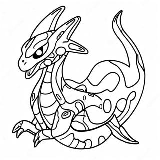 Mega Rayquaza Kleurplaten