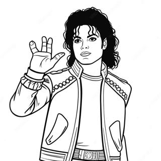 Michael Jackson Kleurplaat 1981-1626