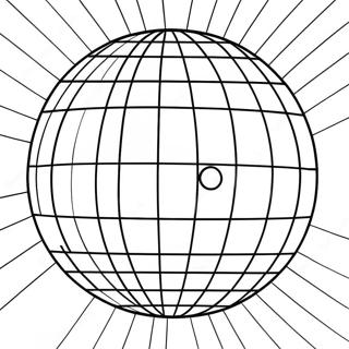 Glanzende Disco Bal In Een Nachtclub Kleurplaat 19959-18617