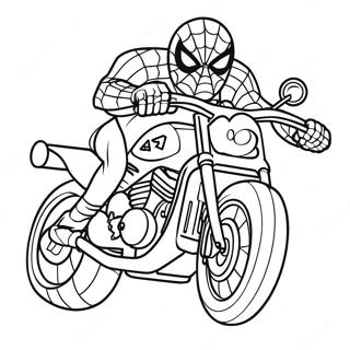 Spiderman Motor Kleurplaat 19978-18631