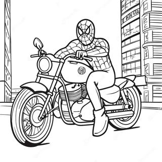 Spiderman Motor Kleurplaat 19978-18632