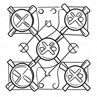 Tic Tac Toe Spelbord Kleurplaat 20311-18870