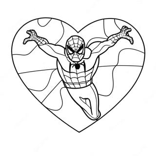 Spiderman Valentijn Kleurplaten