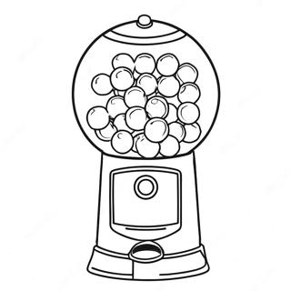 Gumball Machine Kleurplaat 2041-1675