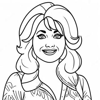 Dolly Parton Kleurplaten