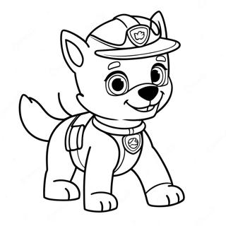 Rocky Paw Patrol In Actie Kleurplaat 20783-19241