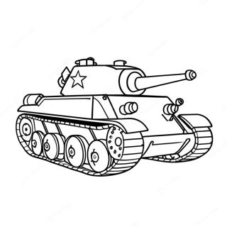 Realistische Ww2 Tank Kleurplaat 20793-19249