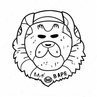 Bape Logo Kleurplaat 20812-19262