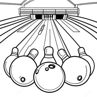 Bowlingbaan Scene Kleurplaat 21102-19490