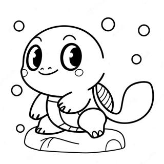 Schattige Squirtle Zwemmen Kleurplaat 2112-1733