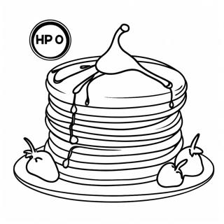 Ihop Pannenkoeken Met Sirop Kleurplaat 21143-19527