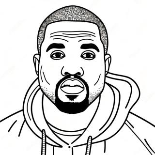 Kanye West Kleurplaat 21292-19644