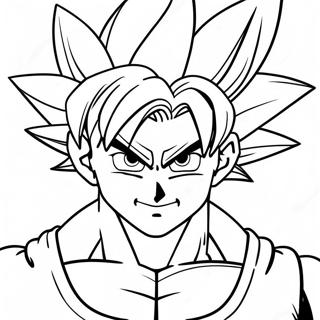 Goku Super Saiyan Blauw Kleurplaat 21312-19659