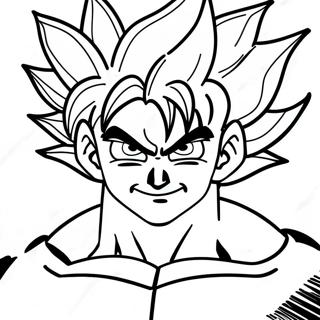 Goku Super Saiyan Blauw Kleurplaat 21312-19660