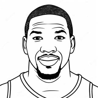 Kevin Durant Kleurplaat 21452-19772