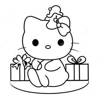 Hello Kitty Kerst Kleurplaat 21522-19970