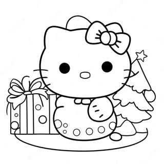 Hello Kitty Kerst Kleurplaat 21522-19972