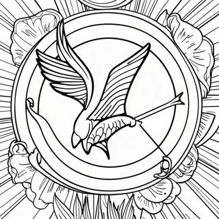 Hunger Games Logo Kleurplaat 21562-19860