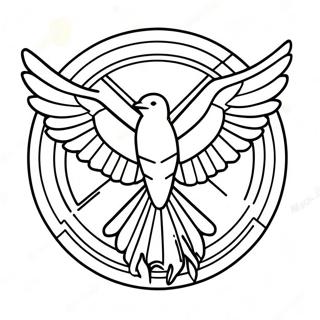 Hunger Games Logo Kleurplaat 21562-20003