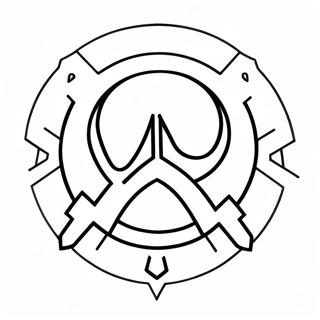 Overwatch Logo Kleurplaat 21592-20028