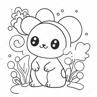 Kawaii Schattige Doodle Kleurplaat 21782-20179