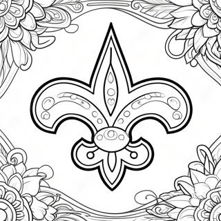 New Orleans Saints Logo Kleurplaat 21832-20218