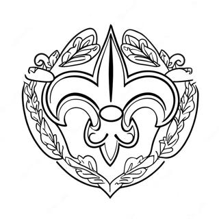 New Orleans Saints Logo Kleurplaat 21832-20220