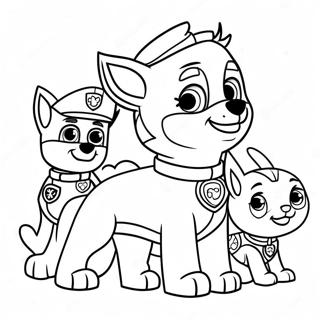 Paw Patrol Pasen Kleurplaat 21872-20252