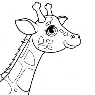 Realistische Giraffe Kleurplaat 22043-20379