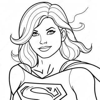 Supergirl Kleurplaat 22173-20484