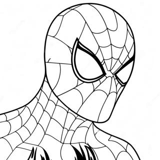 Spiderman Gezicht Kleurplaat 22263-20556