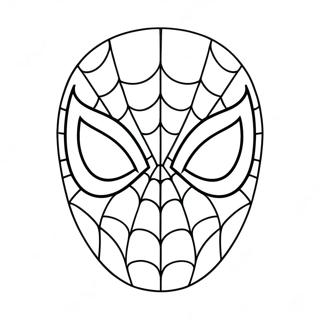 Spiderman Masker Kleurplaat 22264-20557