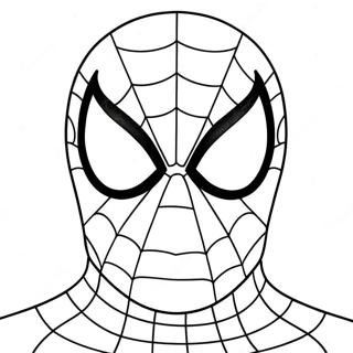 Spiderman Masker Kleurplaat 22264-20558