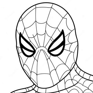 Spiderman Masker Kleurplaat 22264-20560