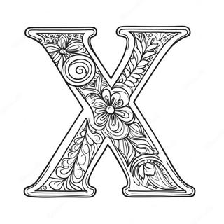 Letter X Kleurplaat 22373-20644