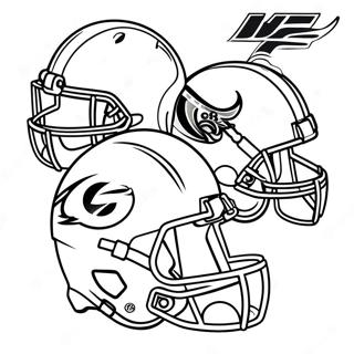 Kleurige Nfl Team Helmen Kleurplaat 22424-20686